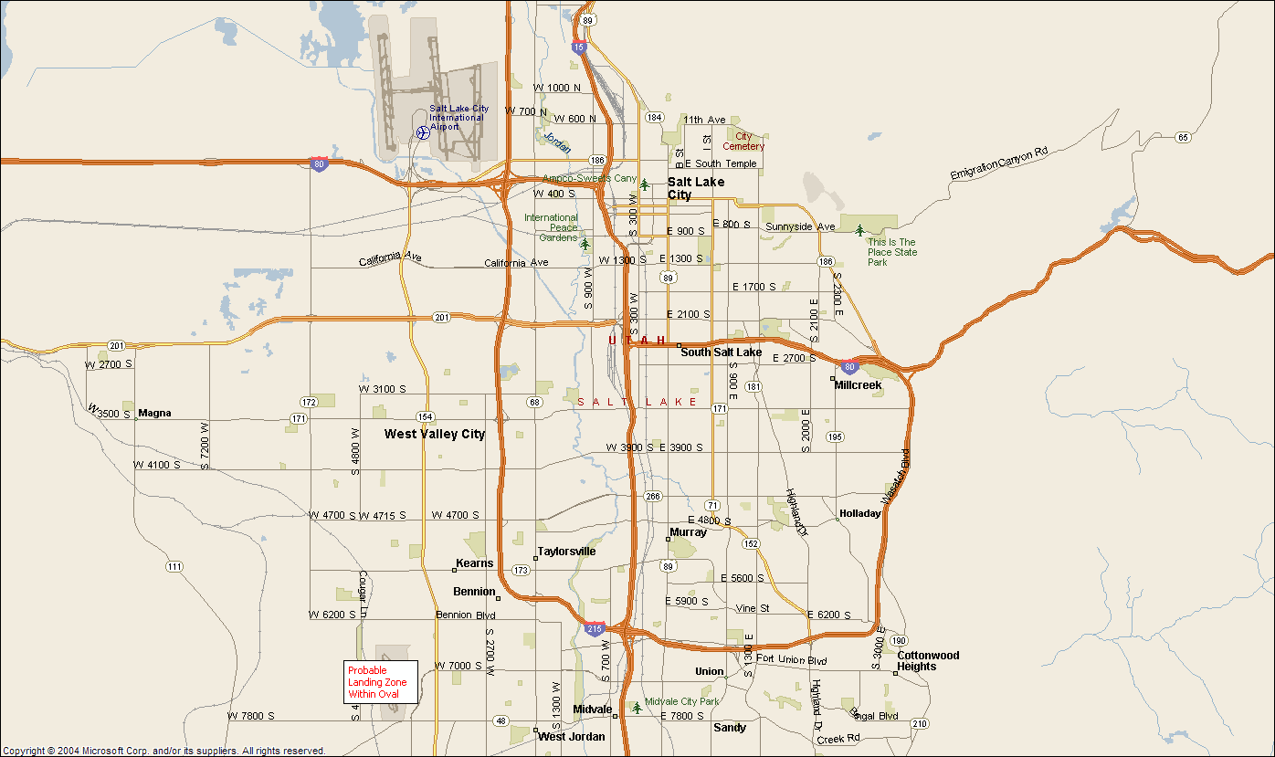 Salt Lake - West Jordan Utah 1st Contact Landing Zone Overview