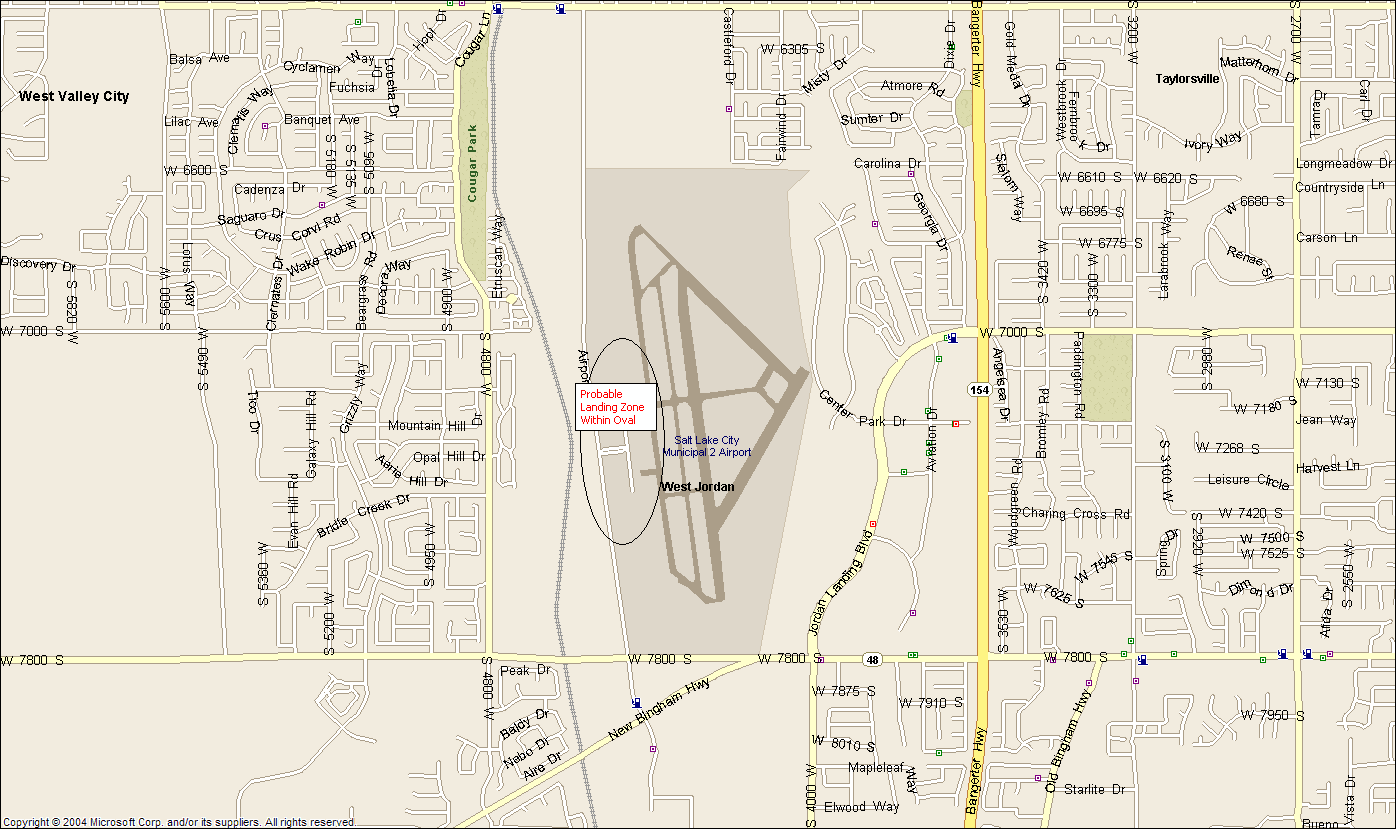 Salt Lake - West Jordan Utah 1st Contact Landing Zone